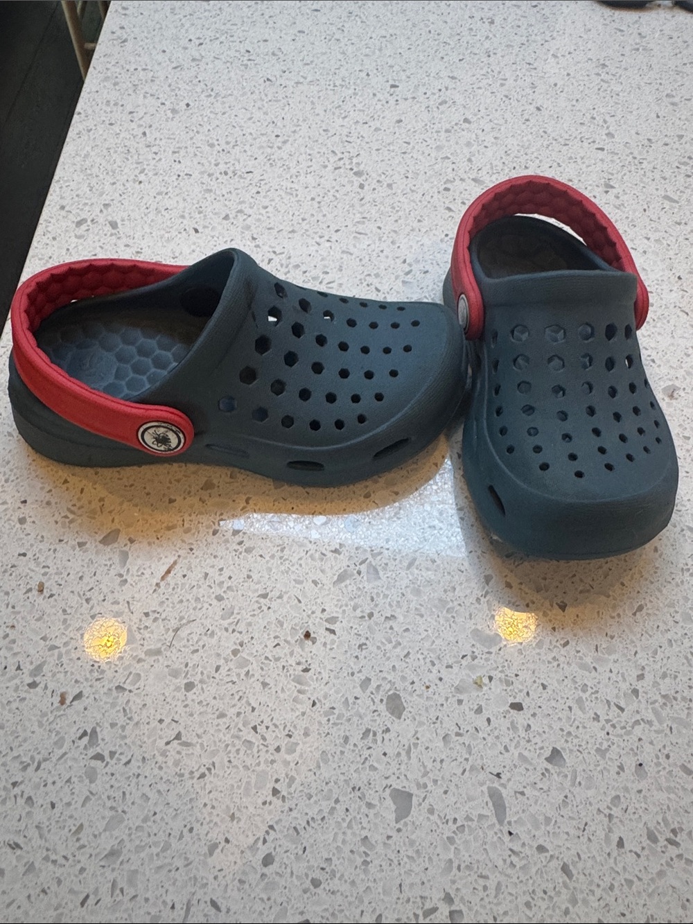 Joybees Kids Casual Clog - Dark Teal with Red Strap